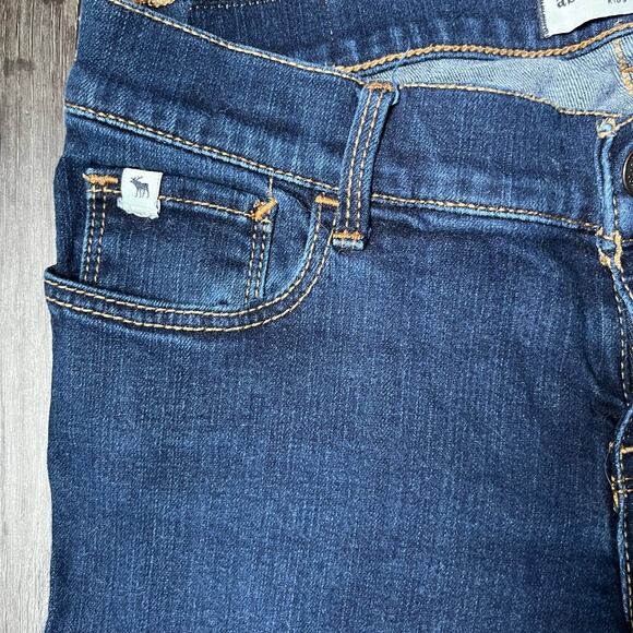Abercrombie Kids Girl's 16 a&f  Skinny Dark Wash Stretch Jeans - Picture 2 of 7